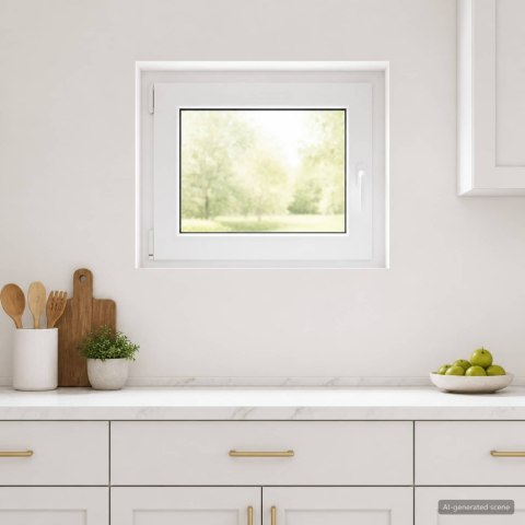 BIAŁA WEWNĘTRZNA KOLOR OKNA PIWNICZNEGO RISOR 70 X 60 CM