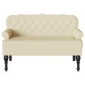 FOTEL CHESTERFIELD KREMOWY 119,5 X 64,5 X 75 CM