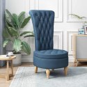 FOTEL TYPU SLIPPER NIEBIESKI 56,5 X 70 X 110 CM TKANINA
