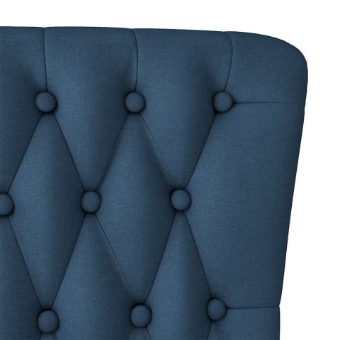 FOTEL TYPU SLIPPER NIEBIESKI 56,5 X 70 X 110 CM TKANINA