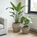 KOSZ NA ROŚLINY GENDT 2 SZT. NATURALNA SZAROŚĆ RATTAN KUBU