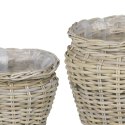 KOSZ NA ROŚLINY GENDT 2 SZT. NATURALNA SZAROŚĆ RATTAN KUBU