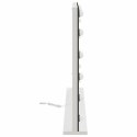 LUSTRO LED DO TOALETKI BIAŁY 80 X 10 X 52,5 CM SZKŁO I STAL