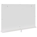 LUSTRO LED DO TOALETKI BIAŁY 80 X 10 X 52,5 CM SZKŁO I STAL