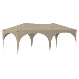 VidaXL Namiot imprezowy rozkładany 575 x 288 x 245 cm kremowy