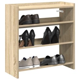 STOJAK NA BUTY DĄB SONOMA 60X25X62 CM MATERIAŁ DREWNOPOCHODNY