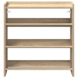 STOJAK NA BUTY DĄB SONOMA 60X25X62 CM MATERIAŁ DREWNOPOCHODNY