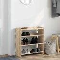 STOJAK NA BUTY DĄB SONOMA 60X25X62 CM MATERIAŁ DREWNOPOCHODNY