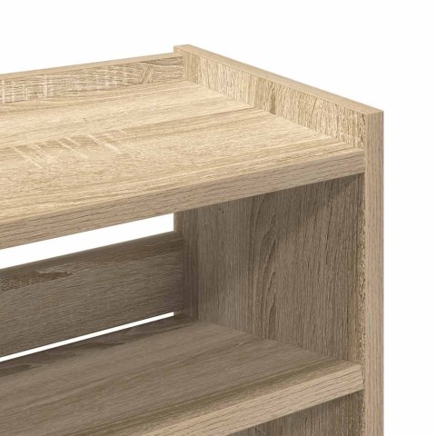 STOJAK NA BUTY DĄB SONOMA 60X25X62 CM MATERIAŁ DREWNOPOCHODNY