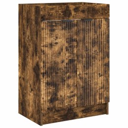 SZAFKA ŁAZIENKOWA POD UMYWALKĘ DĄB WĘDZONY 56 X 37,5 X 81 CM