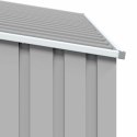 SZOPA Z WIATĄ NA DREWNO SZARA 245X98X159 CM STAL