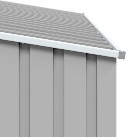 SZOPA Z WIATĄ NA DREWNO SZARA 245X98X159 CM STAL