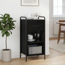 VidaXL Bufet Czarny dąb 97 x 33 x 81 cm Drewno inżynieryjne