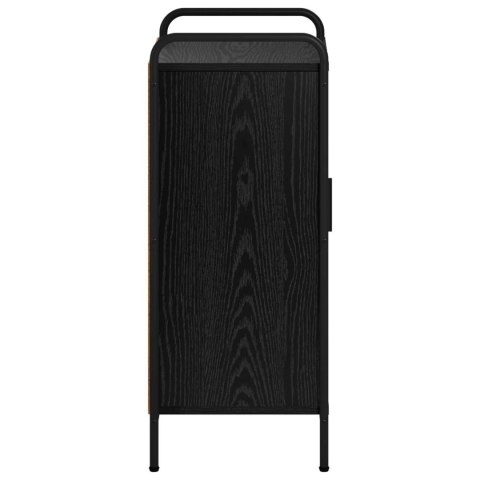 BUFET CZARNY DĄB 97 X 33 X 81 CM DREWNO INŻYNIERYJNE