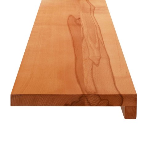 PARAPETY 2 SZT. JASNY BRĄZ 70 X 25 X 2 CM DREWNO BUKOWE