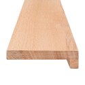 PARAPETY 2 SZT. NATURALNY 80X 20 X 2 CM DREWNO BUKOWE