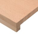 PARAPETY 2 SZT. NATURALNY 80X 20 X 2 CM DREWNO BUKOWE
