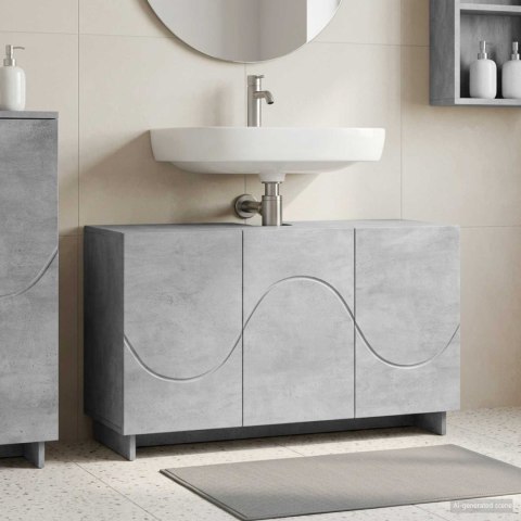 SZAFKA ŁAZIENKOWA BETONOWY SZARY 101 X 41 X 58 CM