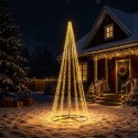 CHOINKA ŚWIĄTECZNA LED 385 CM 2460 LED CIEPŁA BIEL STAL CZARNY