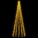 CHOINKA ŚWIĄTECZNA LED 385 CM 2460 LED CIEPŁA BIEL STAL CZARNY