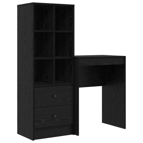 VidaXL Biurko Czarny Dąb 105,5 x 34 x 127 cm 2 szt.