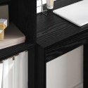 VidaXL Biurko Czarny Dąb 105,5 x 34 x 127 cm 2 szt.