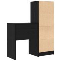 VidaXL Biurko Czarny Dąb 105,5 x 34 x 127 cm 2 szt.