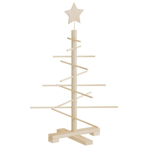 DREWNIANA CHOINKA DO UDEKOROWANIA 75 CM LITE DREWNO SOSNOWE