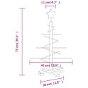 DREWNIANA CHOINKA DO UDEKOROWANIA 75 CM LITE DREWNO SOSNOWE