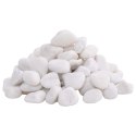 VidaXL Polerowane kamyki, 10 kg, białe, 2-5 cm