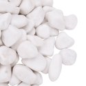 VidaXL Polerowane kamyki, 10 kg, białe, 2-5 cm