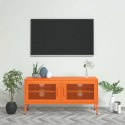 SZAFKA POD TELEWIZOR POMARAŃCZOWA 105X35X50 CM STALOWA