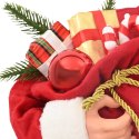 FIGURKA ŚWIĘTEGO MIKOŁAJA CZERWONY 30 CM POLIESTER