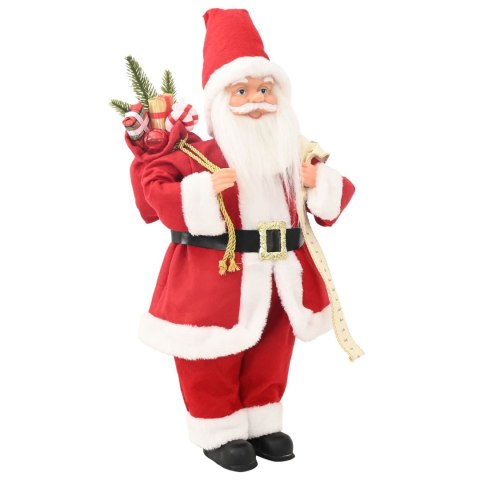 FIGURKA ŚWIĘTEGO MIKOŁAJA CZERWONY 30 CM POLIESTER