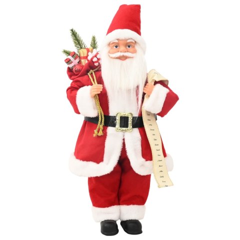 FIGURKA ŚWIĘTEGO MIKOŁAJA CZERWONY 30 CM POLIESTER