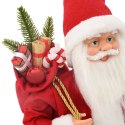 FIGURKA ŚWIĘTEGO MIKOŁAJA CZERWONY 30 CM POLIESTER