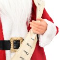 FIGURKA ŚWIĘTEGO MIKOŁAJA CZERWONY 30 CM POLIESTER
