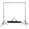 ZESTAW STUDYJNY Z LAMPAMI SOFTBOX TŁEM I BLENDAMI