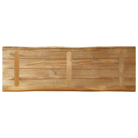 BLAT STOŁU Z NATURALNĄ KRAWĘDZIĄ 120X40X3,8 CM DREWNO MANGO