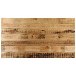 BLAT STOŁU Z NATURALNĄ KRAWĘDZIĄ 120X60X2,5 CM DREWNO MANGO