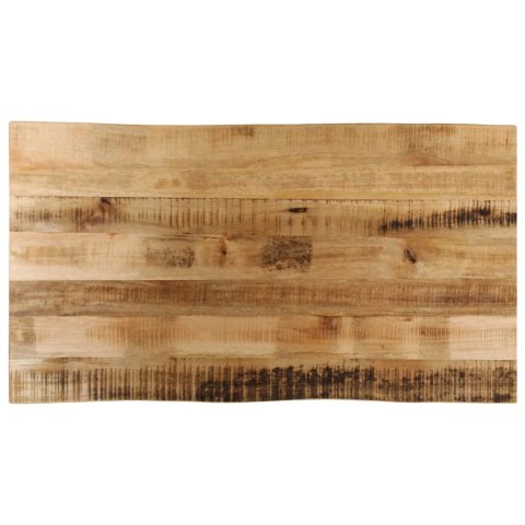 BLAT STOŁU Z NATURALNĄ KRAWĘDZIĄ 120X60X2,5 CM DREWNO MANGO