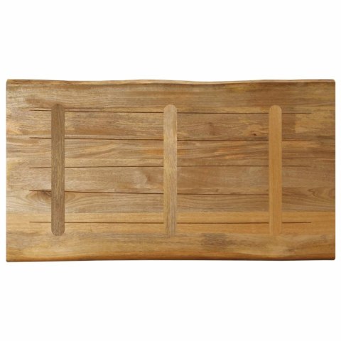 BLAT STOŁU Z NATURALNĄ KRAWĘDZIĄ 120X60X2,5 CM DREWNO MANGO