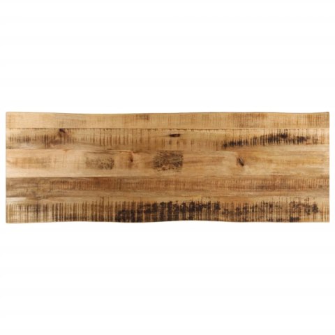 BLAT STOŁU Z NATURALNĄ KRAWĘDZIĄ 140X40X3,8 CM DREWNO MANGO