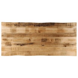 BLAT STOŁU Z NATURALNĄ KRAWĘDZIĄ 140X60X2,5 CM DREWNO MANGO