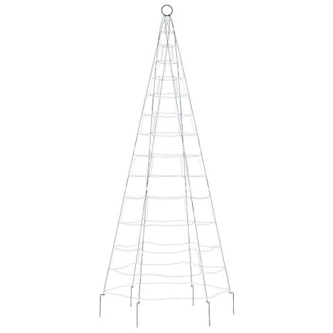 CHOINKA LED 200 LED ZIMNA BIEL 180 CM