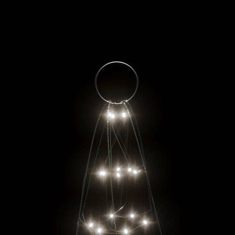 CHOINKA LED 200 LED ZIMNA BIEL 180 CM