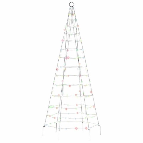 CHOINKA LED 200 DIOD LED KOLOROWA 180 CM