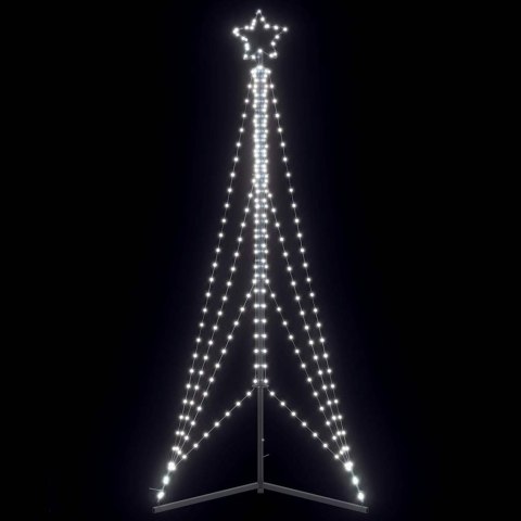 CHOINKA LED 483 DIODY LED ZIMNA BIEL 240 CM