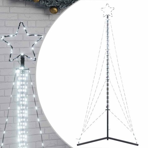 CHOINKA LED 483 DIODY LED ZIMNA BIEL 240 CM