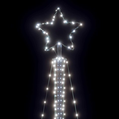 CHOINKA LED 483 DIODY LED ZIMNA BIEL 240 CM